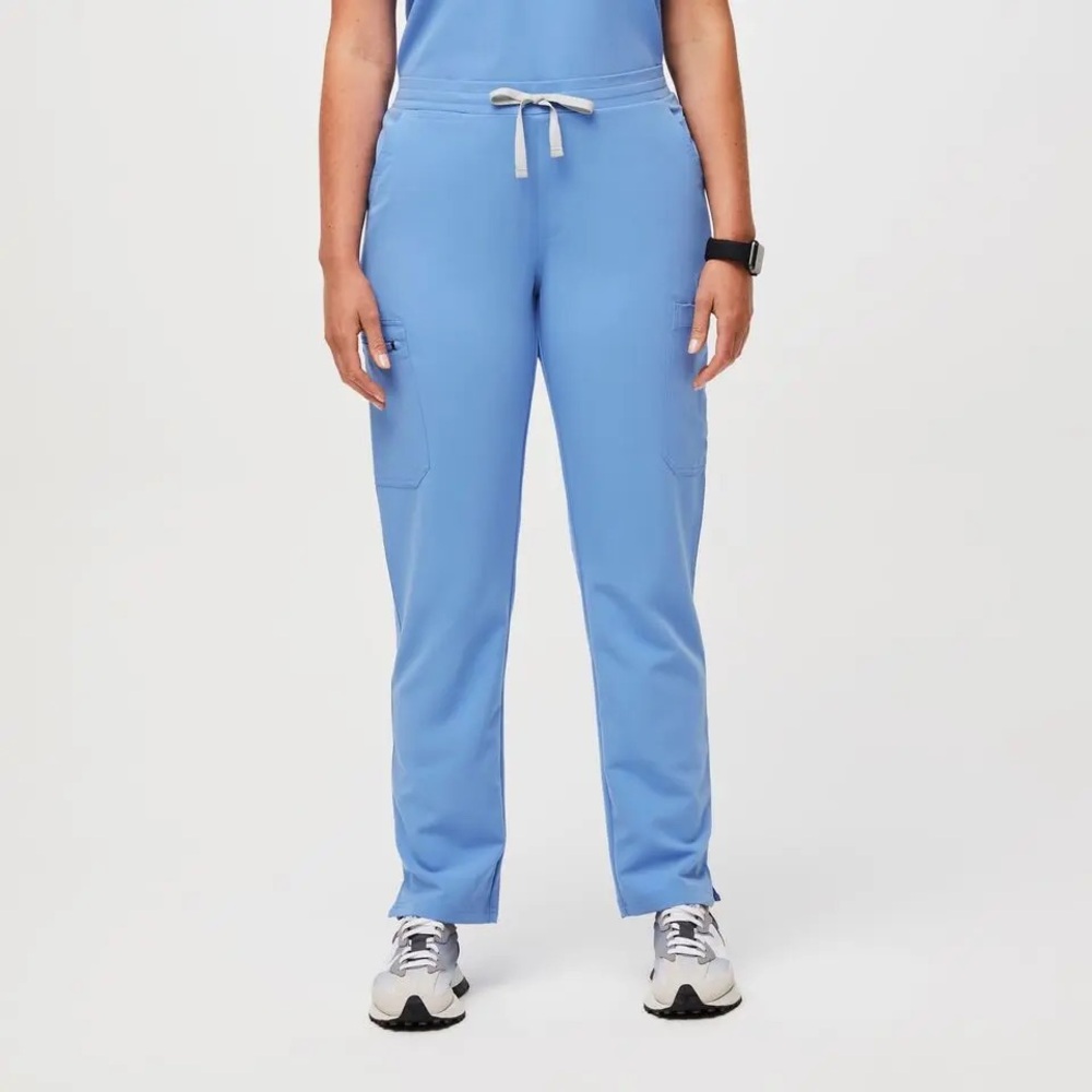 Figs Yola Skinny Scrub Pants XXS Petite Ceil Blue